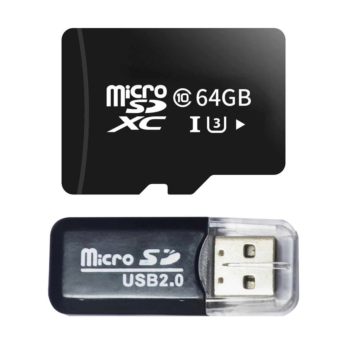 64GB Micro SDXC Memory Card, Read Speed up to 70 MB/s, Write speed up to 33mb/s and Memory Card Reader