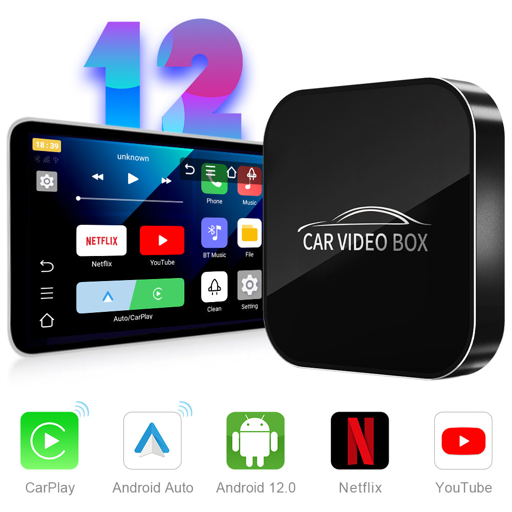 Linkifun Y2 Mini Wireless Carplay/Android Auto Video Box - Metal Edition