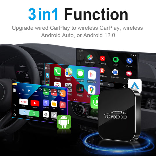 Y2 Mini Wireless Carplay/Android Auto Video Box - Metal Edition