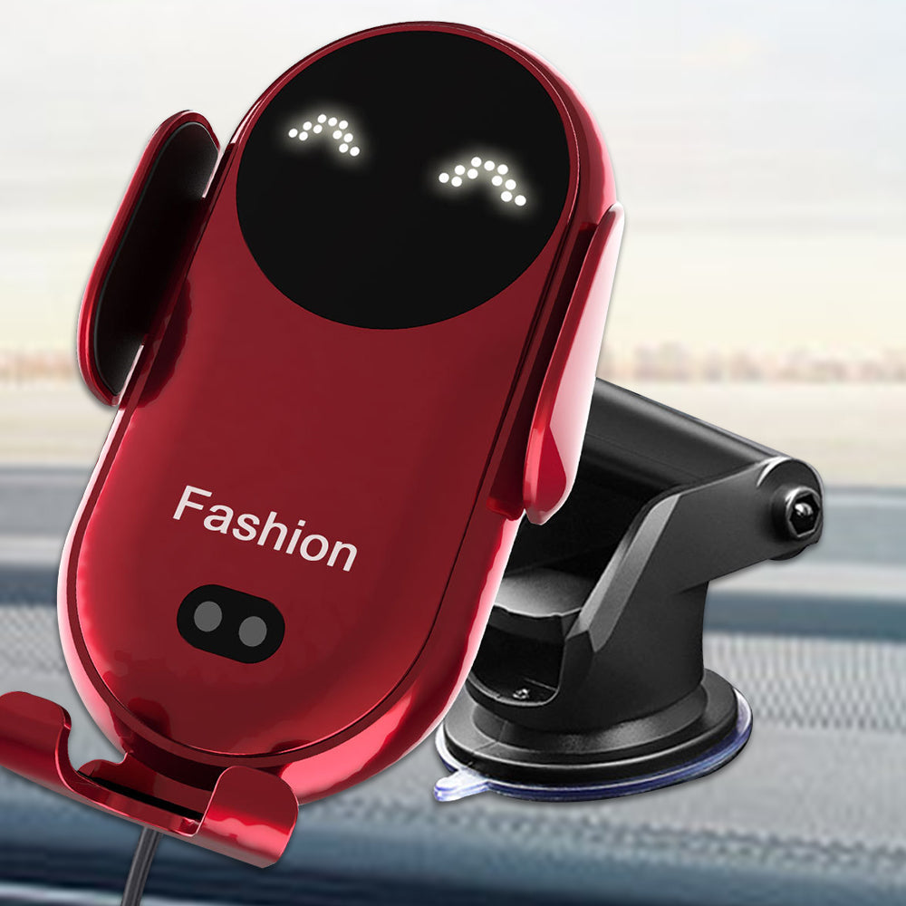 Smart Automatic Infrared Sensing Wireless Fast Charging Car Mount for Smartphones