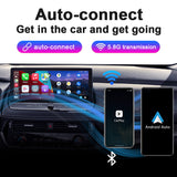 Linkifun™ Z1 Mini Crystal Wired CarPlay/Android Auto to Wireless Adapter with Ambient Lighting