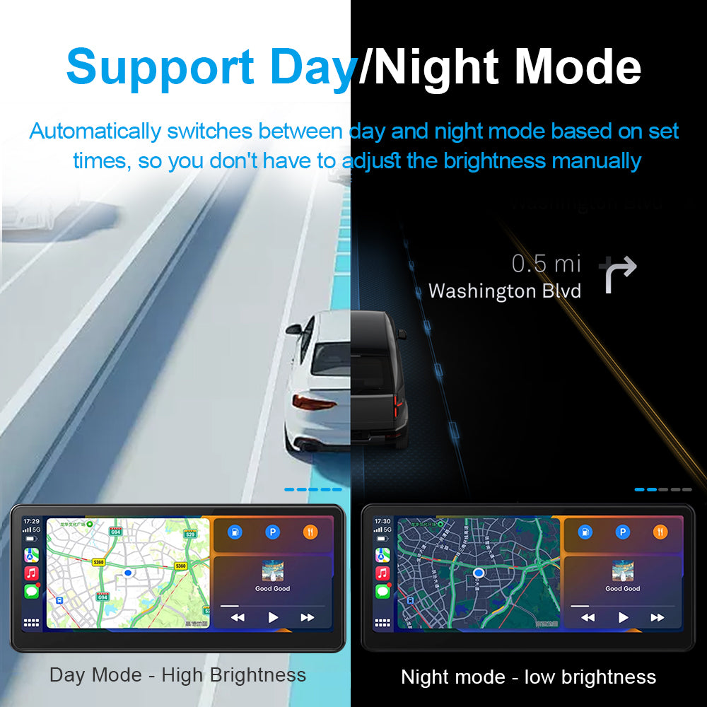 Y1 Mini Wireless Carplay/Android Auto Video Box with automatic day and night mode switching